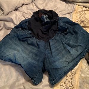 Motherhood maternity jean shorts